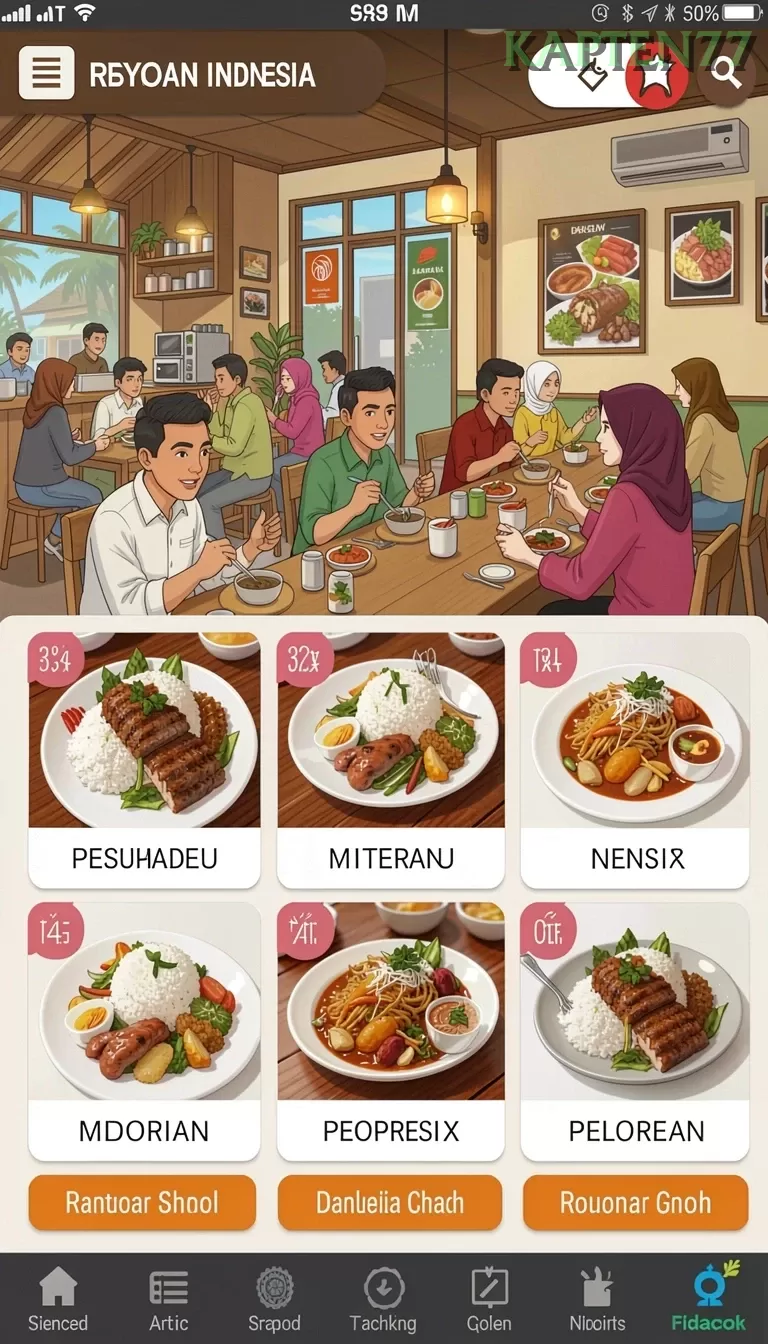 Cuplikan layar PADI777 — menu navigasi