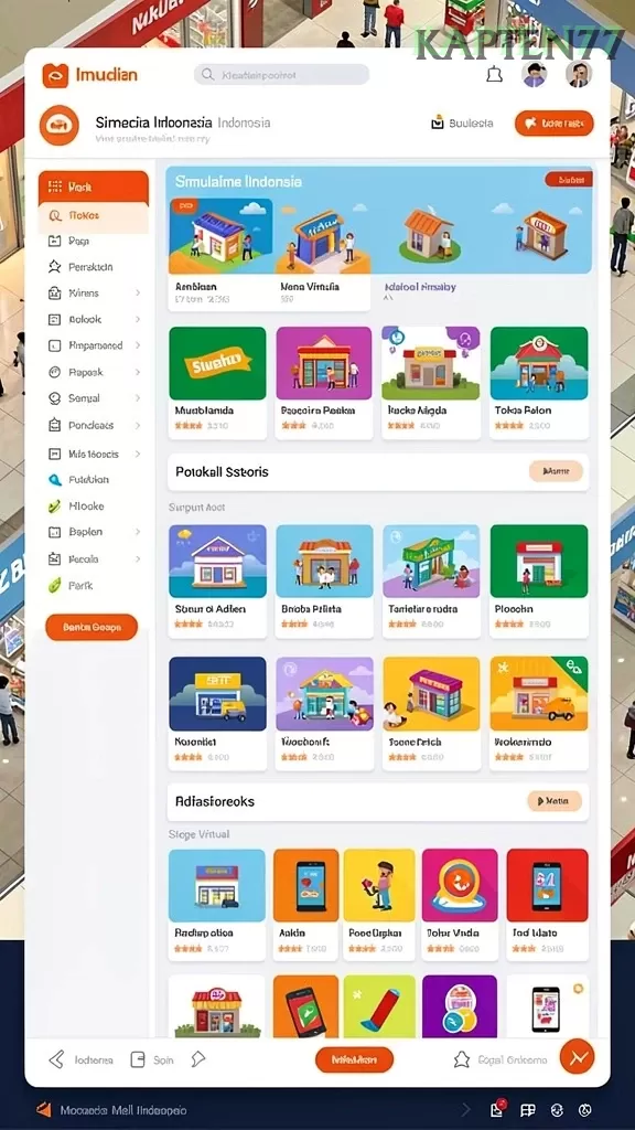 Cuplikan layar AJO89 — menu navigasi